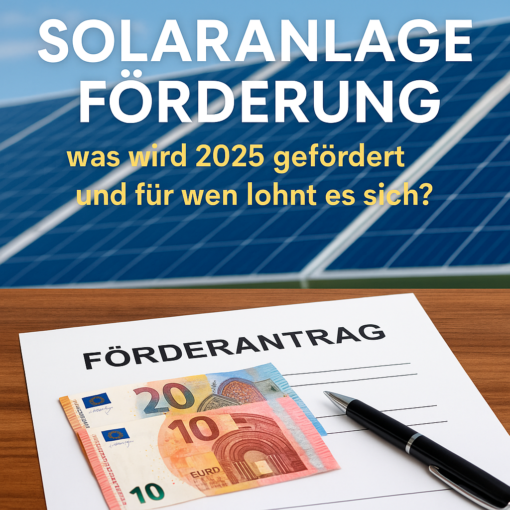 Solaranlage Förderung – was wird 2025 gefördert und für wen lohnt es sich? SolarLuxEnergy | Dein Onlineshop für Photovoltaik