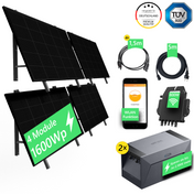 SolarLuxEnergy Balkonkraftwerk Komplettpaket für Balkon