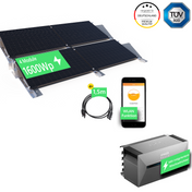 SolarLuxEnergy Balkonkraftwerk Komplettpaket für Garten