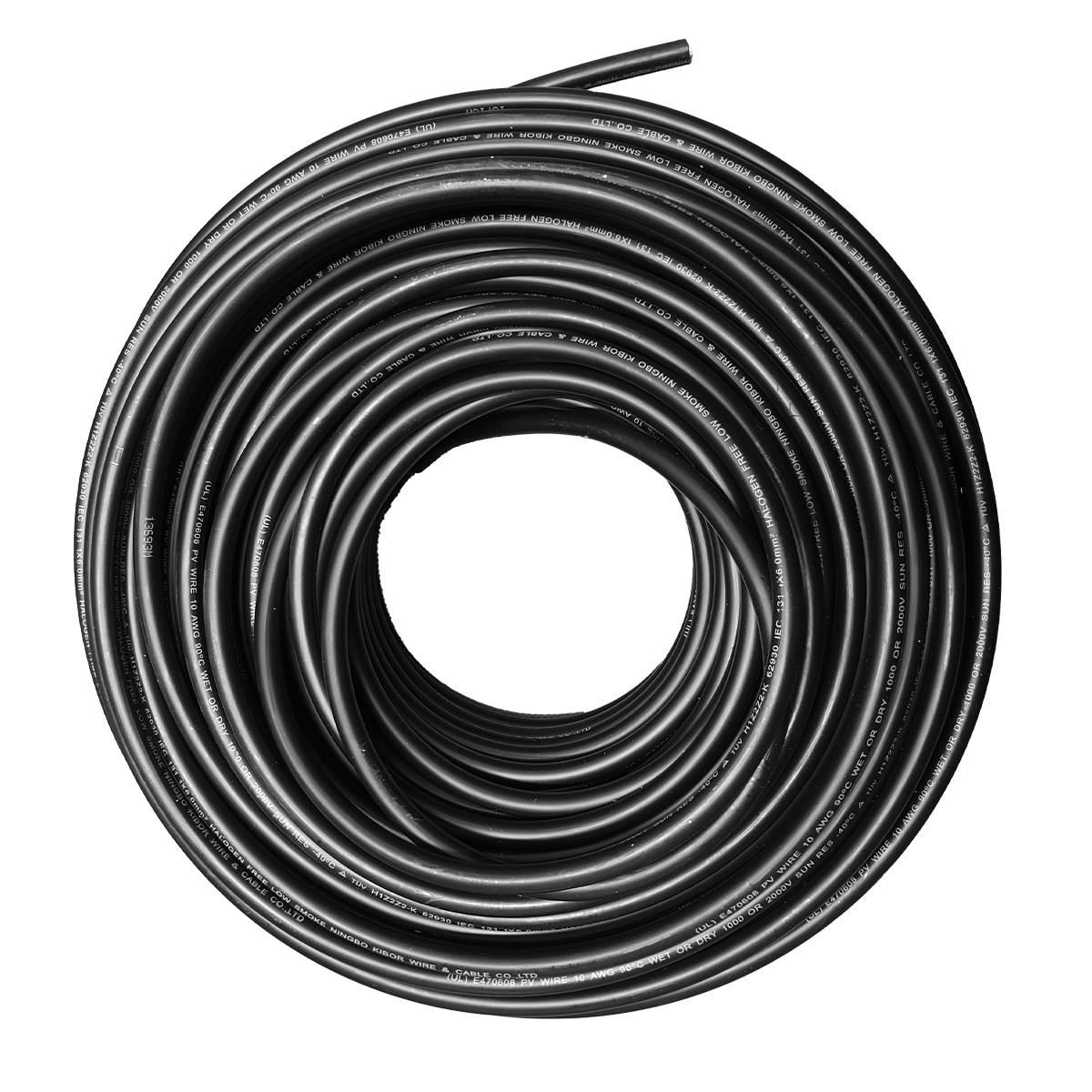 50m Solarkabel 4 mm² H1Z2Z2-K Photovoltaikkabel für Solaranlagen schwarz