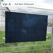 SolarLuxEnergy Balkonkraftwerk Komplettpaket für Gitternzaun