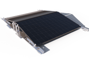 Helios Flachdach-Halterung – ballastiertes PV-Montagesystem für Flachdächer und Bodenflächen