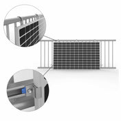Plutus Solarmodul-Halterung für Gitterbalkone Plutus Solarmodul-Halterung für Gitterbalkone